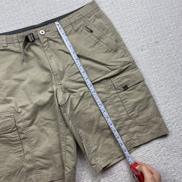BC Clothing Expedition Shorts Mens 36 Beige Cargo Stretch Outdoor Fishing Belted - Picture 8 of 13